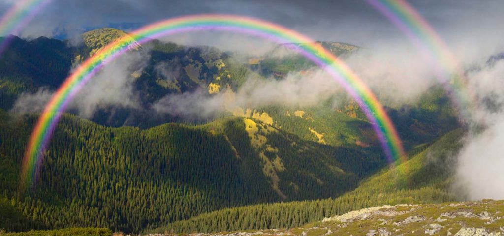 Created  – a word by Pastor Bill Young from The Rock Church in Draper, UT. That rainbow was a sign from God, shouting to the world, “Hey, I’m here — I created this earth, and I will also judge it!”