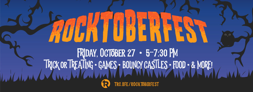 This year’s Rocktoberfest will be held on Friday, October 27 (5:00 — 7:30 p.m.) at The Rock Church.
