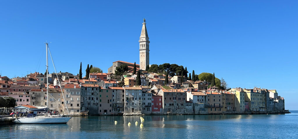 Our team joined all the missionaries and their children on a boating excursion in the Adriatic Sea today. We stopped for lunch in Rovinj, then headed up the Lim Fjord, stopping at a historic pirate cave. 