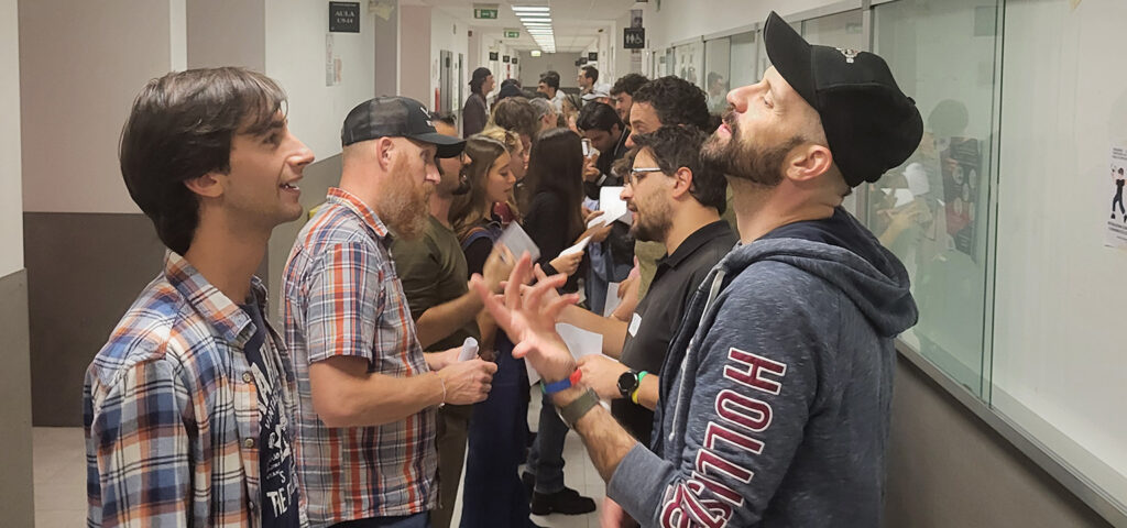 Italy Mission Team interacting with the participants of the English clubs hosted in Milano, Italy.