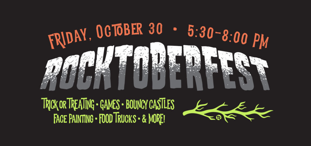 Rocktoberfest, a free fall festival, will be held on Friday, October 30 (5:30 — 8:00 p.m.) at The Rock Church